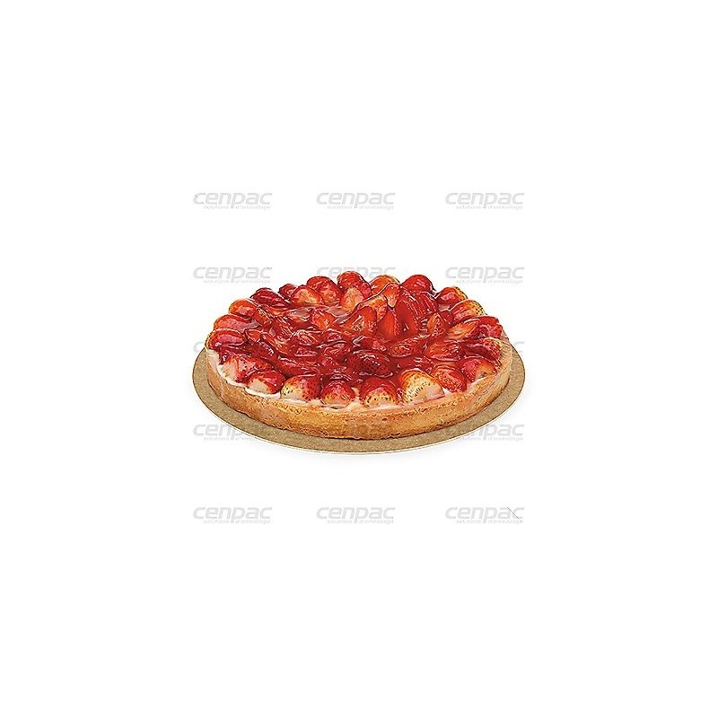 Rond patissier kraft brun 28cm colis de 50 - 1 colis de 50 ronds