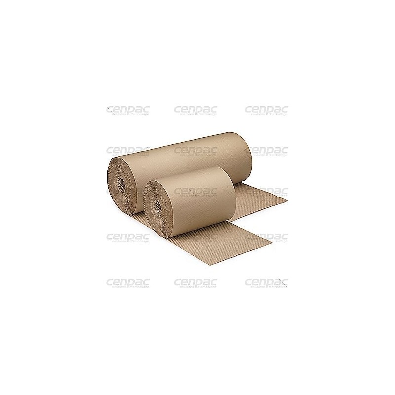 Rouleau papier bulles recyclé brun 50 cm x 50 m - diamètre 42 cm - rouleau