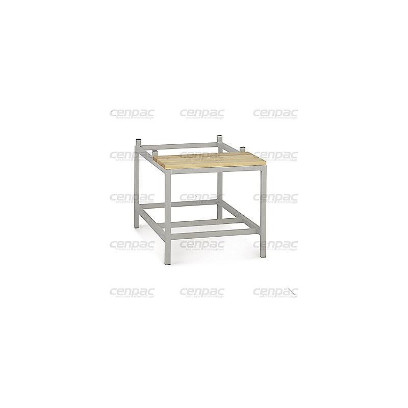 Banc en bois et acier - pour vestiaire 40cm - un banc