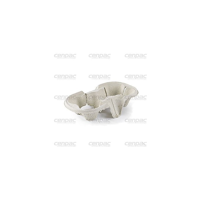 Porte gobelets fibres recyclee 211x112 mm - colis de 480 porte - gobelets