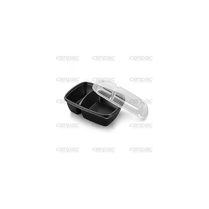 Kit barquette 2cpt pp nr+cv transparent colis de 300 barquettes - colis de 300 barquettes
