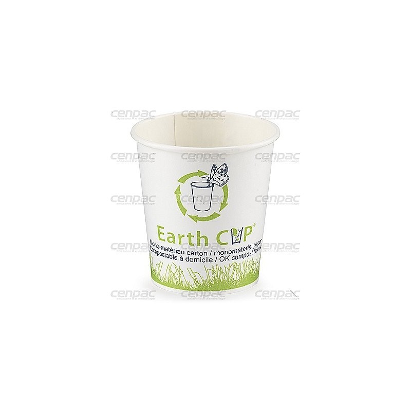 Gobelet 100% papier blanc 12,7cl - colis de 3000 gobelets