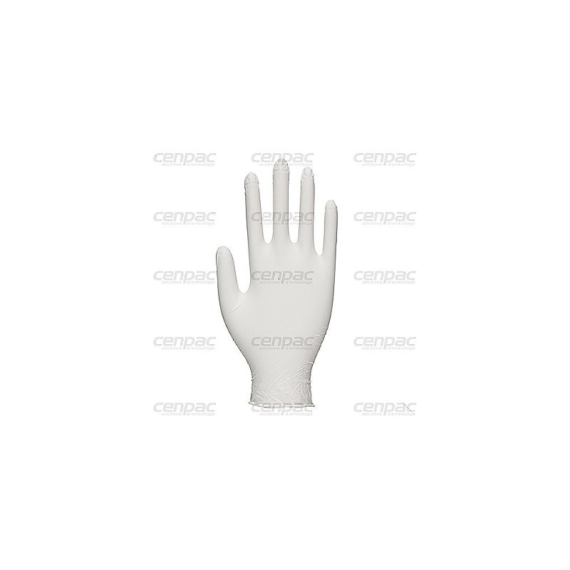 Gant latex poudré blanc - taille 6/7 small - boite de 100 - colis de 10 btes x 100 gants
