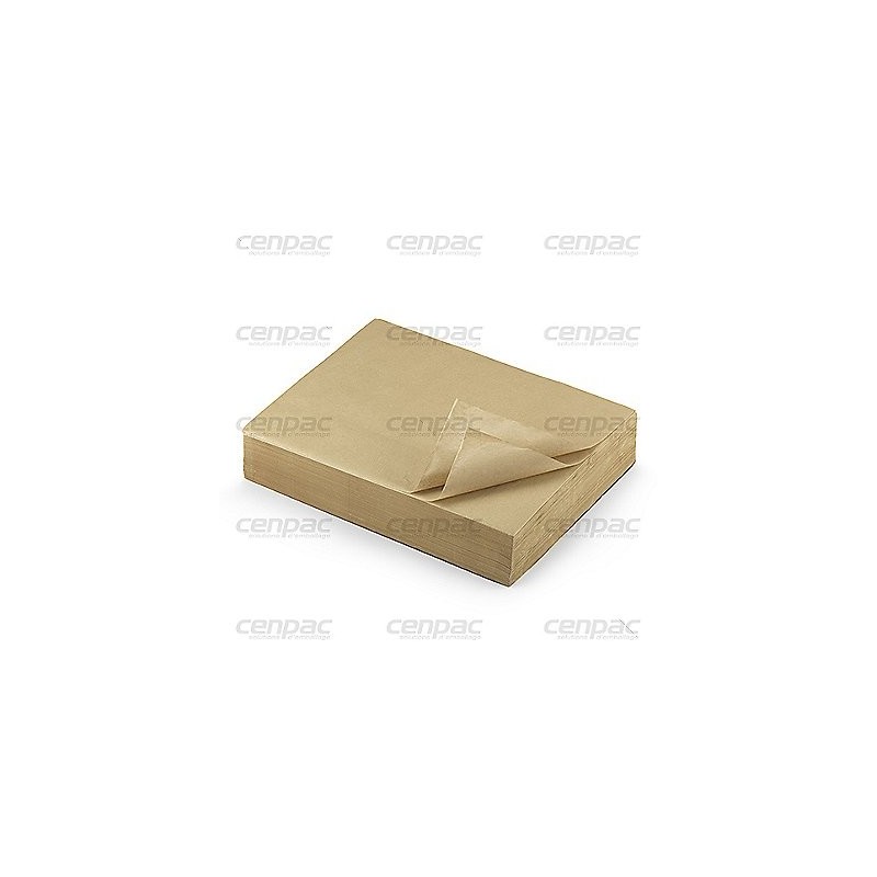 Mousseline brune PH neutre 22g frictionnée 100% recyclé - 65x100cm - colis de 10kg