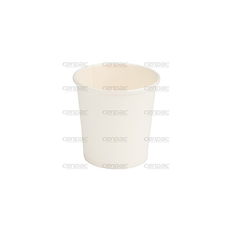 Gobelet carton blanc 10 cl - diam 60mm h 60mm colis de 1000 - colis de 1000 gobelets