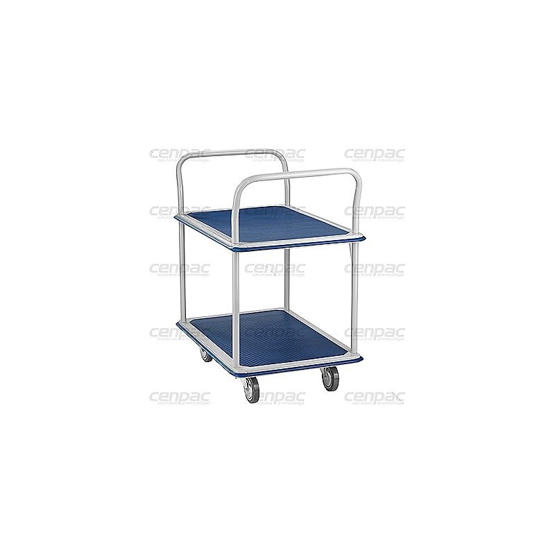 Chariot double plateaux - 730x470x995 mm - 1 chariot