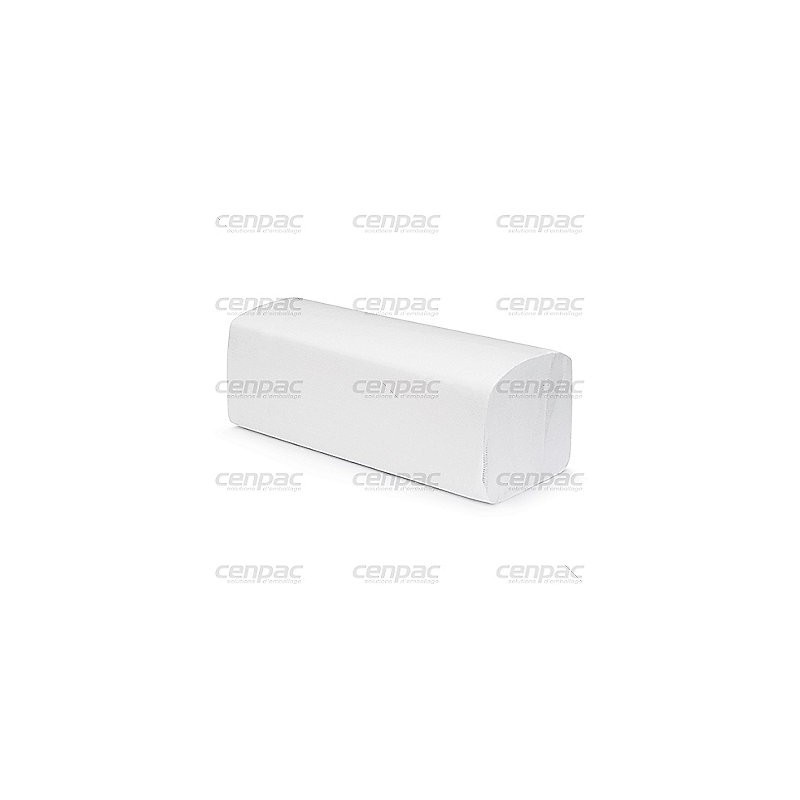 Essuie mains pure ouate - 200 formats 24x20,3 cm - colis de 20 paquets x 200 feuilles (4000 feuilles)