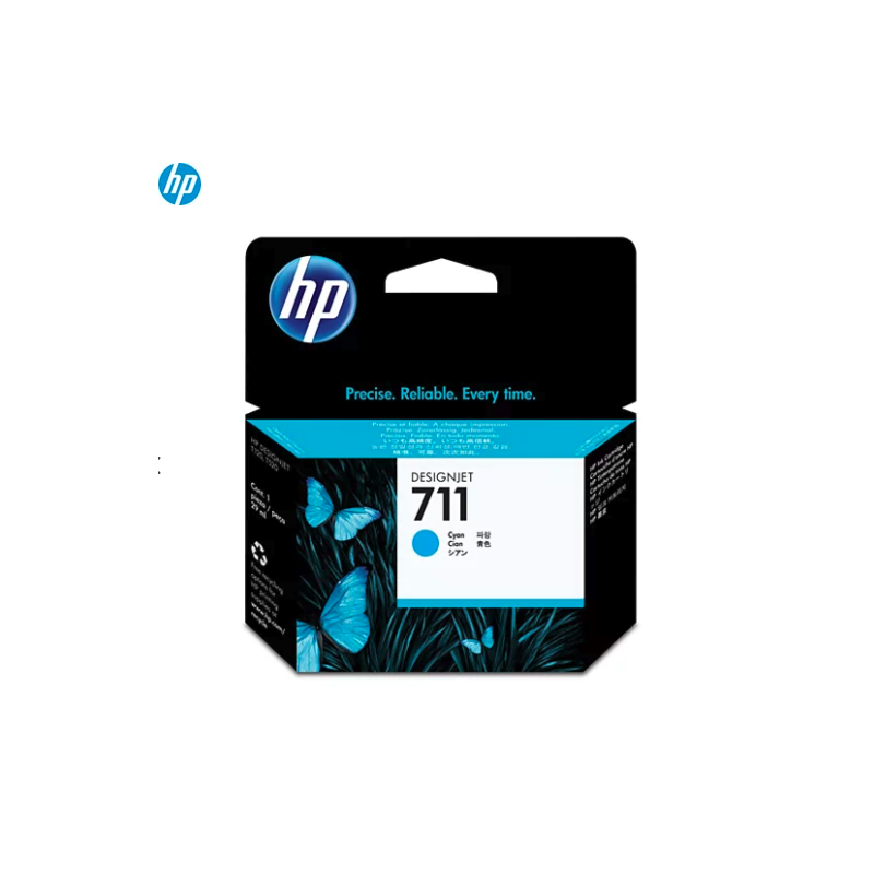 HP 711 Cartouche d'encre authentique CZ1310 - Cyan