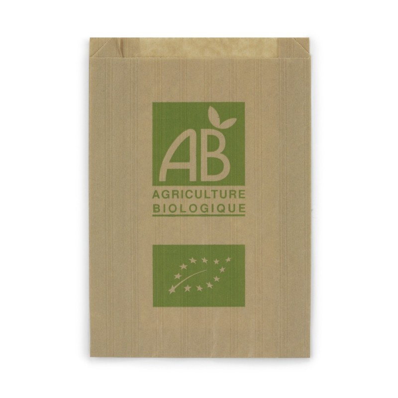 Sachet kraft primeur AB avec soufflets 20x24x7,5 cm - Paquet de 500