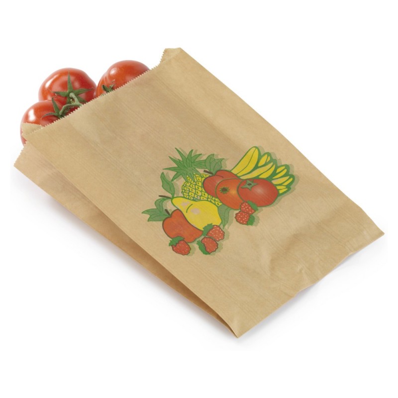 Sachet kraft primeur avec soufflets 24x24x7,5 cm - Paquet de 500