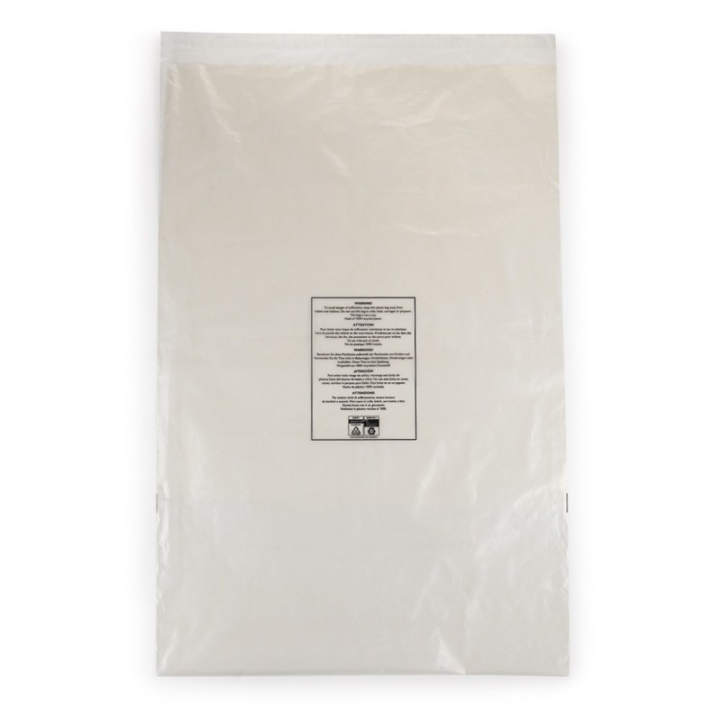 Sachet de protection à fermeture adhésive recyclé 65 x 98 cm - Paquet de 200