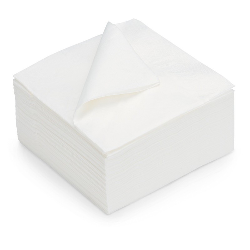 Serviette couleur blanche - Paquet de 2000