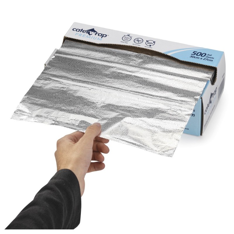 Feuille aluminium en boîte distributrice