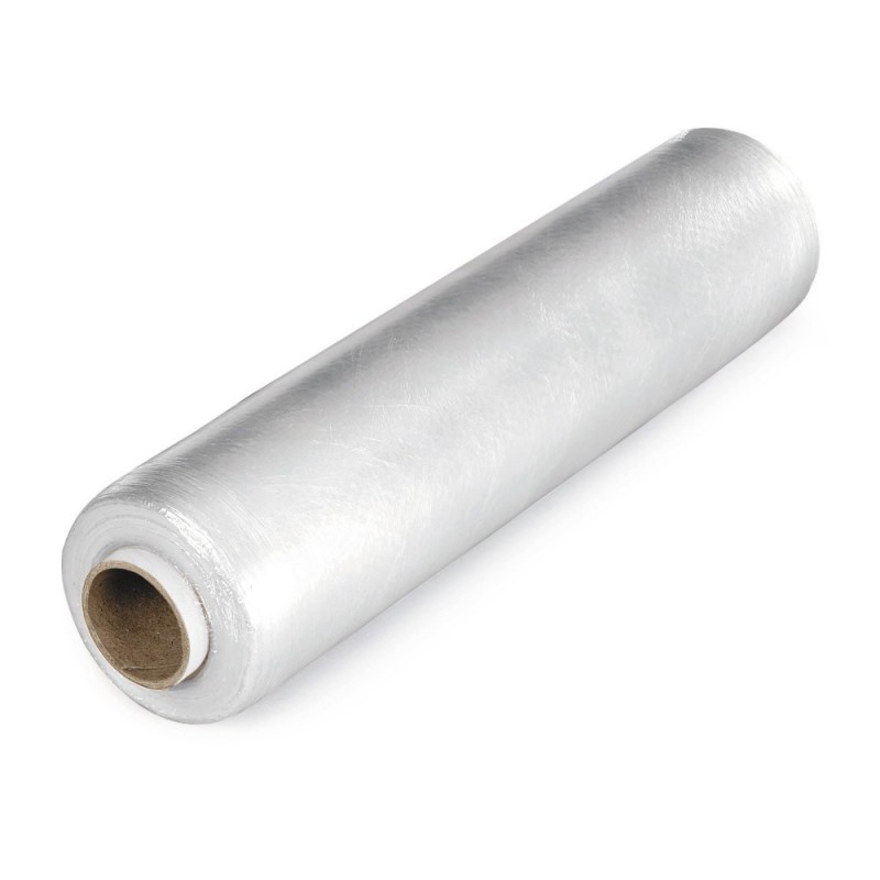 Film préétiré manuel transparent 6 microns 300 m x 390 mm - Paquet de 6