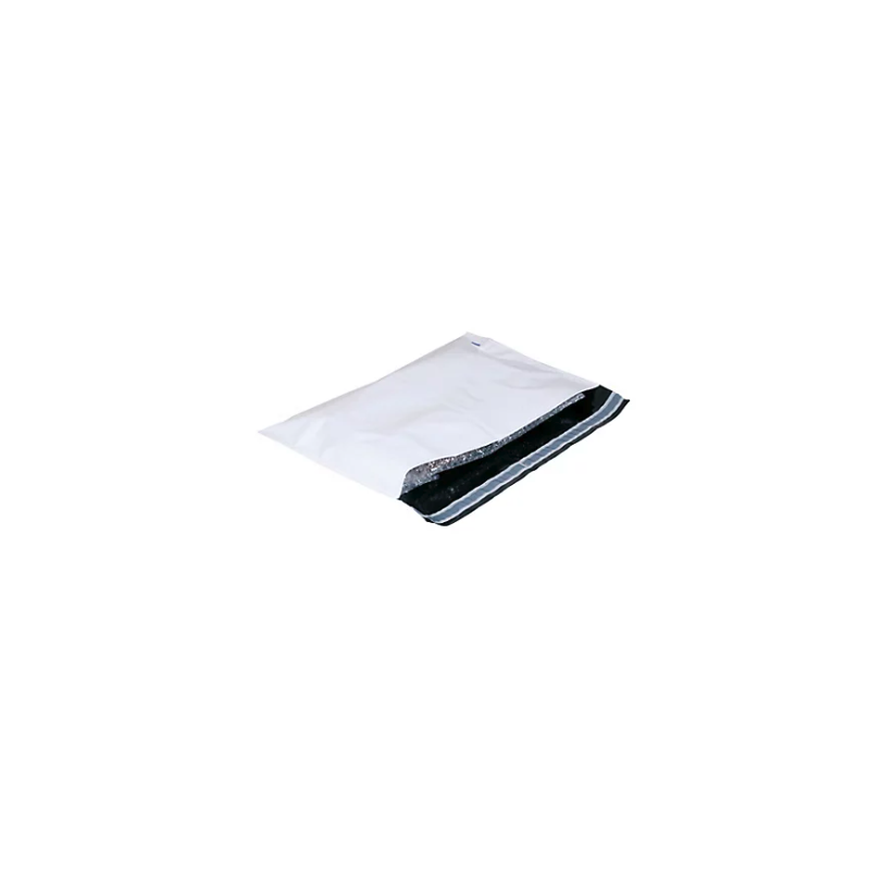 Pochette opaque pebd 80µ - 500x460 mm + bande adhesive 50 mm colis de 250