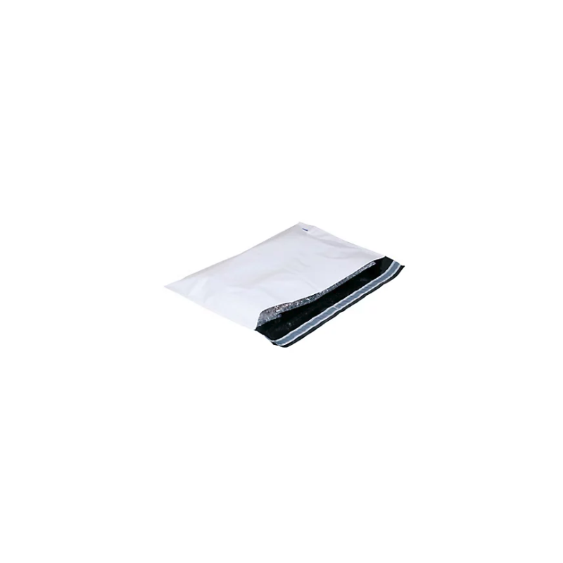 Pochette opaque pebd 80µ - 220x320 mm + bande adhesive 50 mm colis de 500