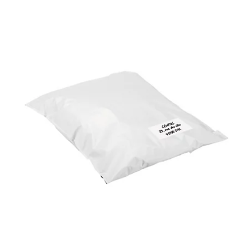 Pochette opaque pebd 80µ - 510x600 mm + bande adhesive 50 mm colis de 250