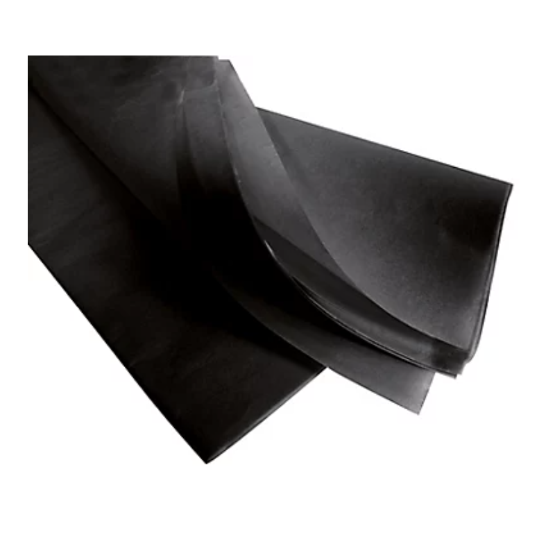 Papier de soie noir - 50 x 75 cm 17 g/m² - paquet de 480 feuilles - paquet de 480 feuilles