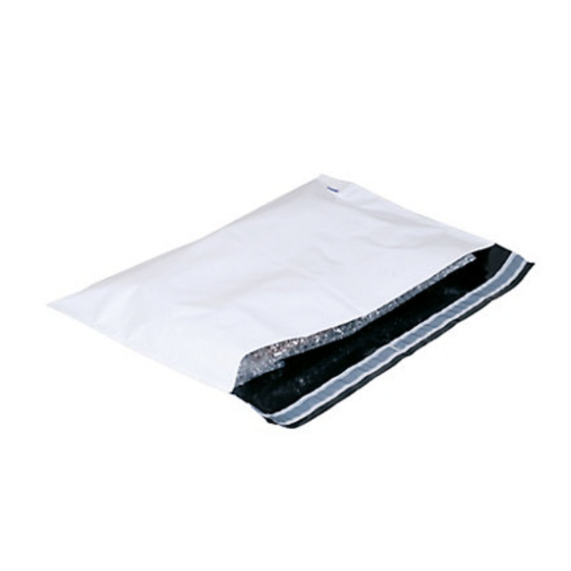 Pochette opaque pebd 80µ - 330x400 mm + bande adhesive 50 mm colis de 500