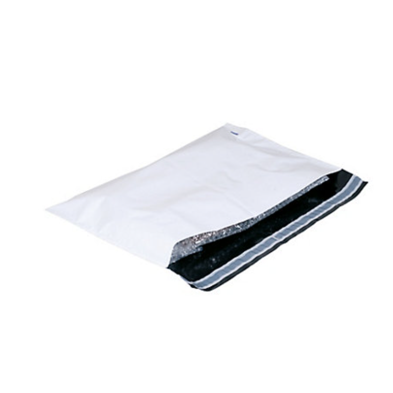 Pochette opaque pebd 80µ - 700x900 mm + bande adhesive 50 mm colis de 100