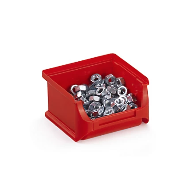 Bac a bec pp haute resistance 8l - dim.ext 355x205x150mm - rouge - colis de 12 bacs