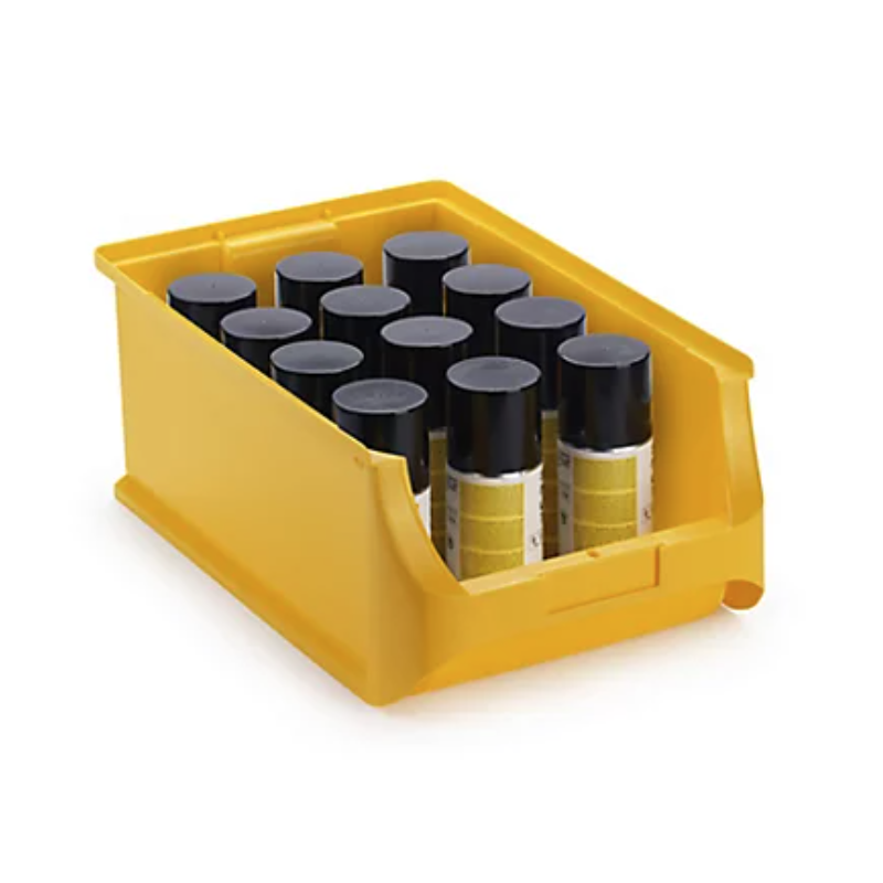 Bac a bec pp haute resistance 8l - dim.ext 355x205x150mm - jaune - colis de 12 bacs