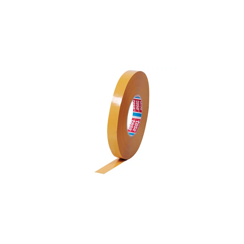 Ruban adhesif simple cannelure non tisse acrylique ep. 0,1mm 19mmx100m - colis de 48 - colis de 48 rouleaux