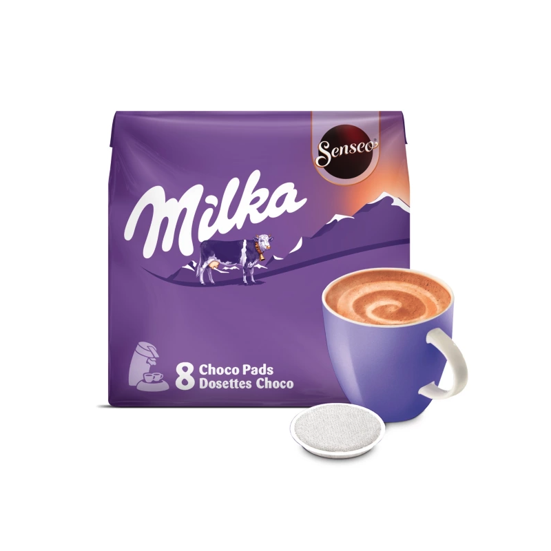 Senseo Milka chocolat - Paquet de 8 dosettes souples