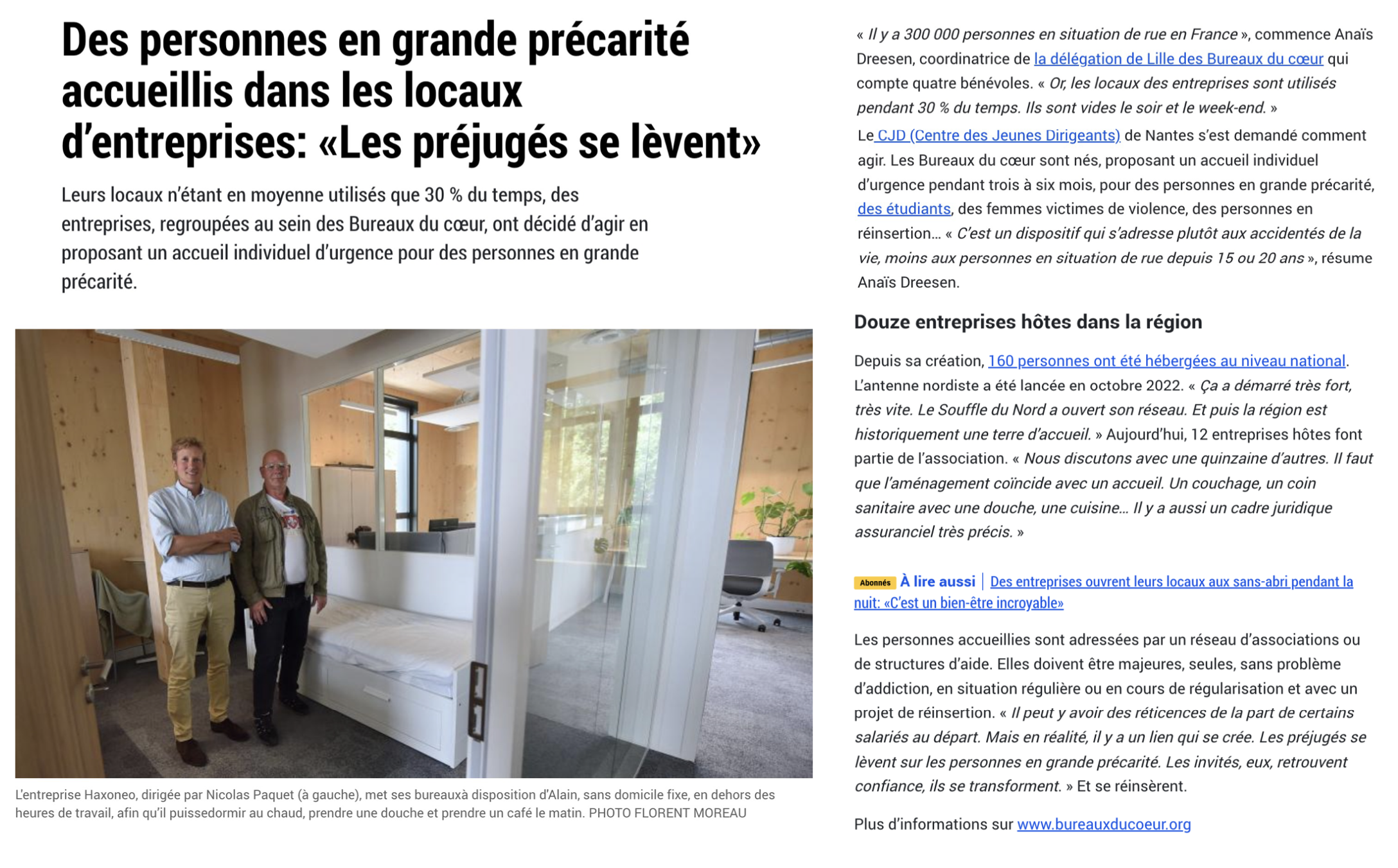 2023-07_Article La Voix du Nord_Bureaux